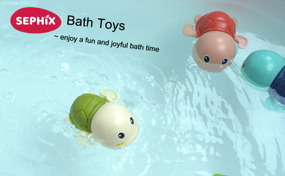 Wind-Up Swimming Turtle Bath Toys (Pack of 3)
