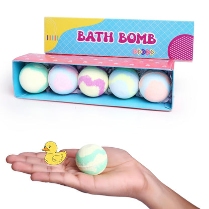 Luxury Aromatherapy Bath Bomb Gift Set with Surprise Duck (Pack of 12)