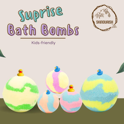 Luxury Aromatherapy Bath Bomb Gift Set with Surprise Duck (Pack of 12)