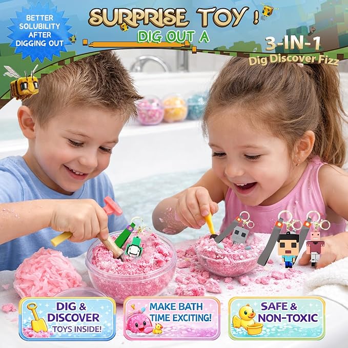 Luxury Aromatherapy Bath Bomb Gift Set with Surprise Duck (Pack of 12)