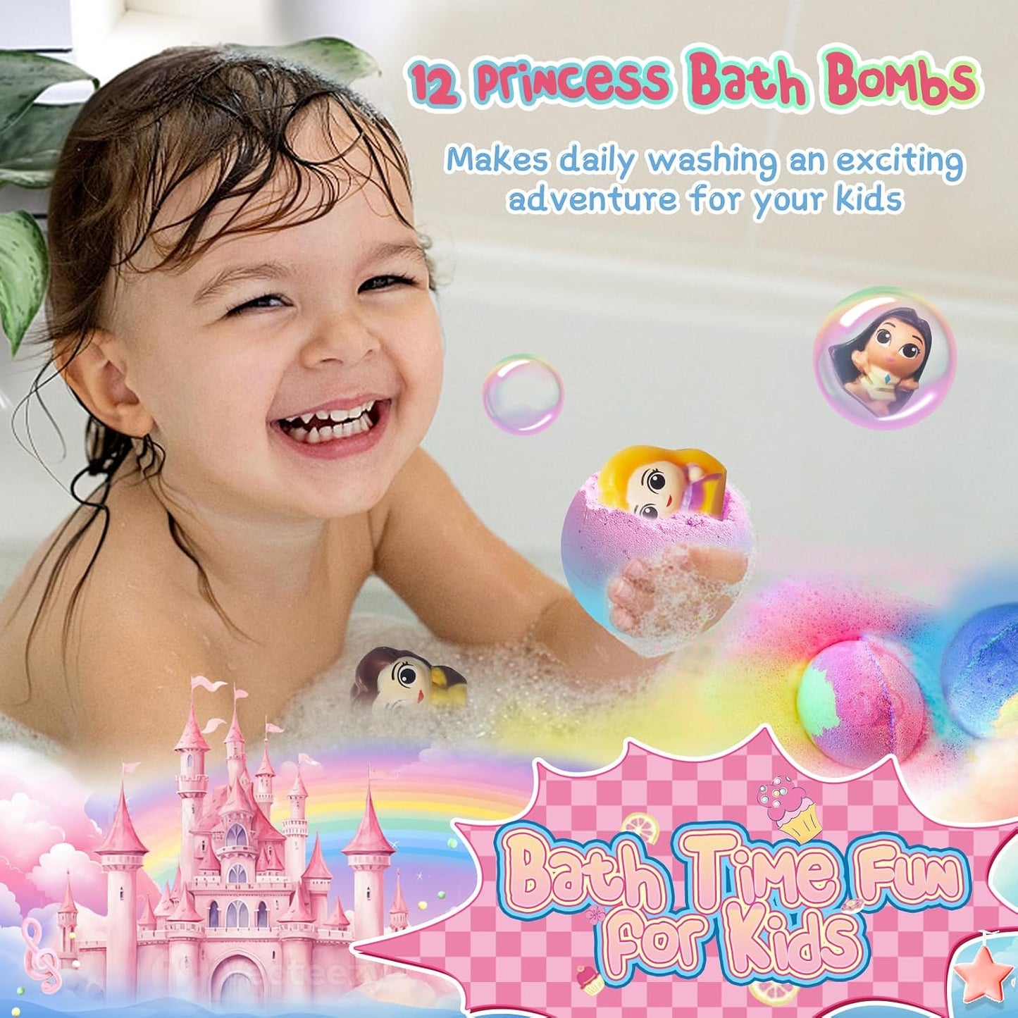 Luxury Aromatherapy Bath Bomb Gift Set with Surprise Duck (Pack of 12)