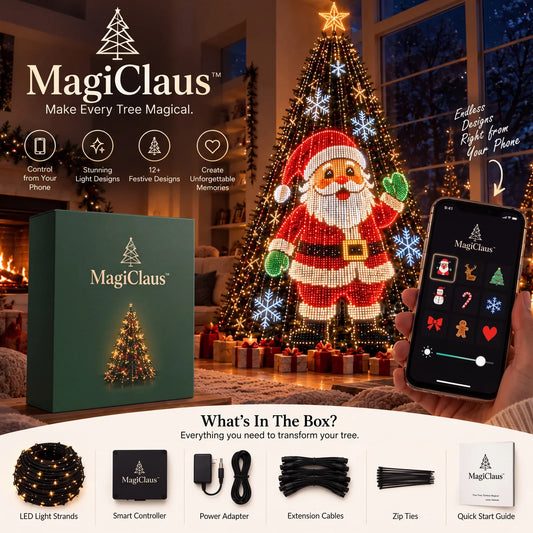 MagiClaus Smart Animated Christmas Tree Lights