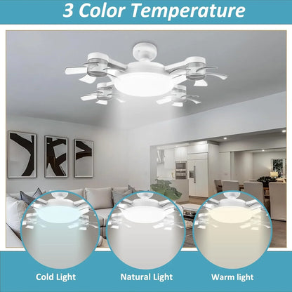 2-in-1 Drone LED Ceiling Fan & Light with Remote